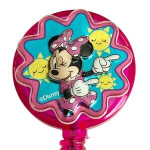 Disney Minnie Mouse Charm ID Badge Holder Lanyard Retractable Reel Pink Dots